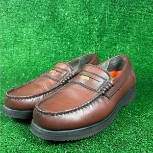 Rockport RocSports Brown Leather Loafers Size 9W Like New